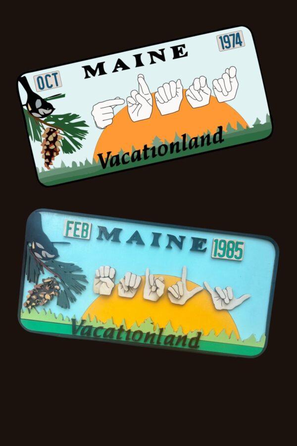 Custom ASL Maine License Plates with Sheri Youens-Un